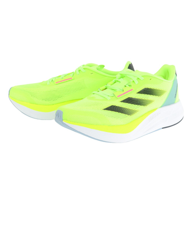 アディダス（adidas）ランニングシューズ アディゼロ デュラモ スピード フラッシュイエロー IF4820 スニーカー トレーニング 軽量 安定性 反発力