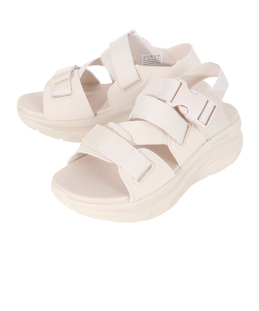 スケッチャーズ（SKECHERS）サンダル デラックス ウォーカー ベージュ 119820-NAT ストラップ クッション性 レジャー タウン