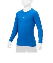 ミズノ(MIZUNO)野球 アンダーシャツ ジュニア ローネック 長袖 12JAAP5027
