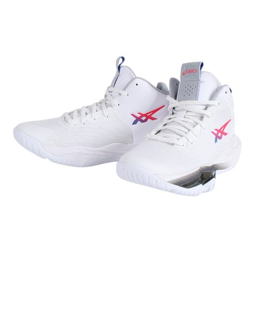 アシックス（ASICS）バスケ シューズ バッシュ ノヴァサージ NOVA SURGE 2 軽量 サポート ミッドカット 白 1061A040.103