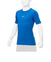 ミズノ（MIZUNO）野球 アンダーシャツ ジュニア ローネック半袖 12JAAP5227 速乾