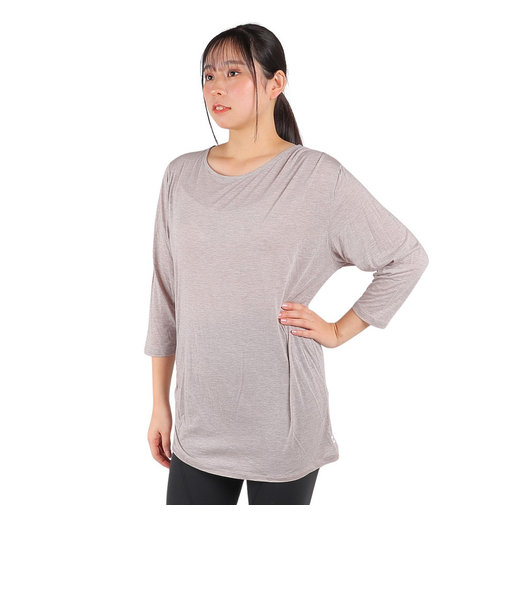 リアルストーン(RealStone)Tシャツ レディース ヨガウェア 7分袖 RF-C017TS HBR