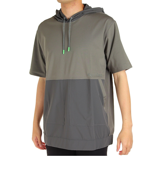 ウィッテム（HUITIEME）パーカー メンズ ハイブリット 半袖フーディ 191-26440-028