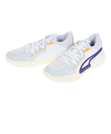 プーマ（PUMA）バスケ シューズ バッシュ プーマコート&ライダー CHAOS SLASH ローカット 安定 白 37805205