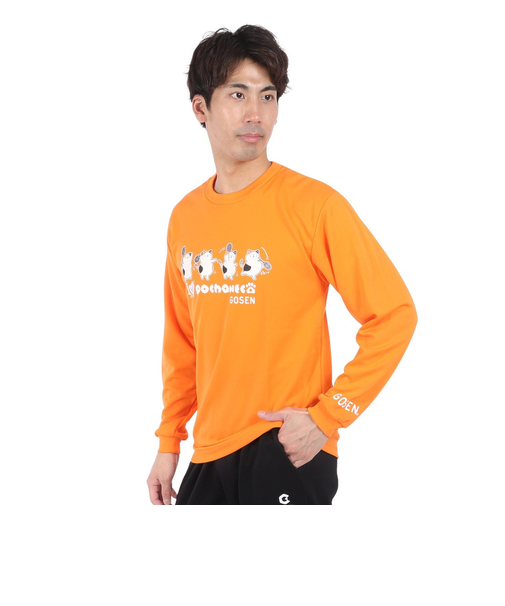 ゴーセン（GOSEN）テニスウェア ぽちゃネコ 長袖Tシャツ J23P0821M