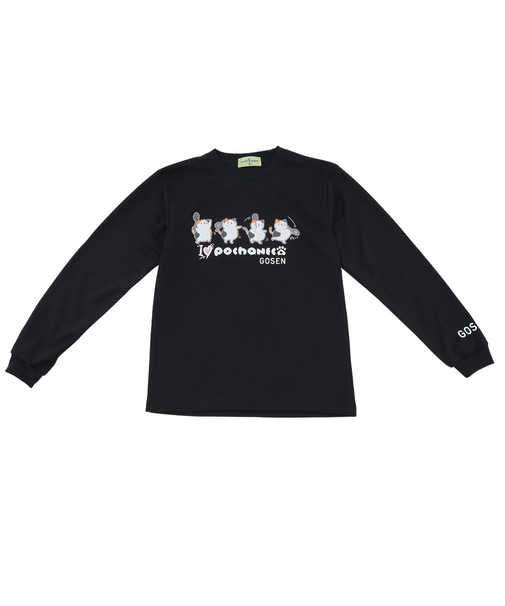 ゴーセン（GOSEN）テニスウェア ぽちゃネコ 長袖Tシャツ J23P0839SS