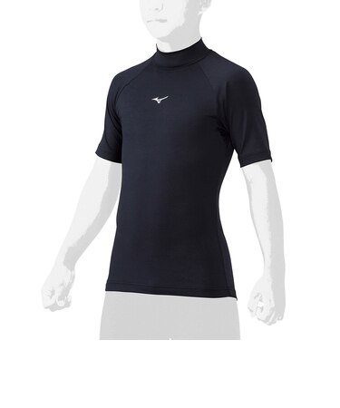 ミズノ（MIZUNO）野球 アンダーシャツ ジュニア ハイネック 半袖シャツ 12JAAP5314 速乾
