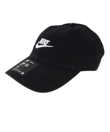 ナイキ（NIKE）クラブ アンストラクチャード フューチュラ ウォッシュ キャップ FB5368-011 帽子 黒