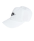ナイキ（NIKE）帽子 ジュニア キャップ アンストラクチャード フューチュラ ウォッシュ ホワイト×ブラック FB5063-100 ランニング