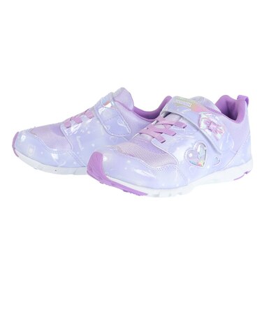 ムーンスター（MoonStar）ジュニア スポーツ シューズ ラブラッシュ LV1134 パープル 12297459 23FW スニーカー ベルクロ 抗菌 防…