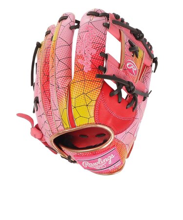 ローリングス（Rawlings）軟式用グラブ 内野手用 野球グローブ 一般 HOH グラフィック 2023 GR3FHGN62-SC/PK 速乾