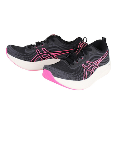アシックス（ASICS）ランニングシューズ エボライド スピード ブラック ピンク 1012B432.002 スニーカー トレーニング 軽量 クッション性