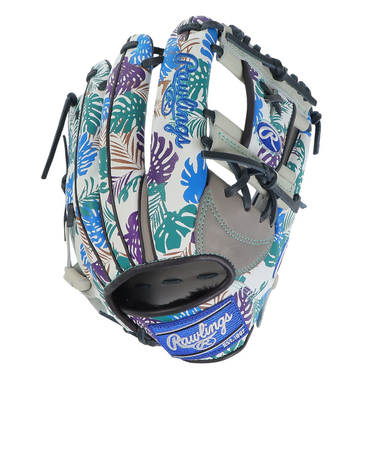 ローリングス（Rawlings）軟式用グラブ 内野手 野球グローブ 一般 HOHグラフィック2023 GR3FHGN62-GRY/W