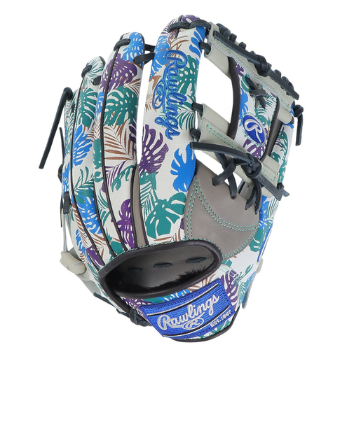 ローリングス（Rawlings）軟式用グラブ 内野手 野球グローブ 一般 HOHグラフィック2023 GR3FHGN62-GRY/W