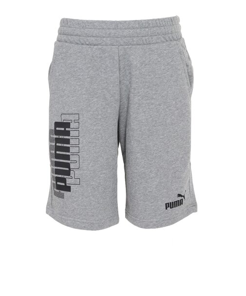 プーマ（PUMA）ハーフパンツ メンズ アルファ パワー ロゴショーツ 10 847380 03 GRY 杢グレー