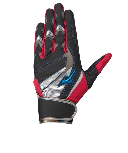 ミズノ（MIZUNO）バッティング用グローブ 野球 ジュニア ウィルドライブ ブルー両手用 1EJEY24509