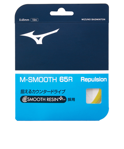 ミズノ（MIZUNO）バドミントンストリング M-スムース 65R 73JGA24045