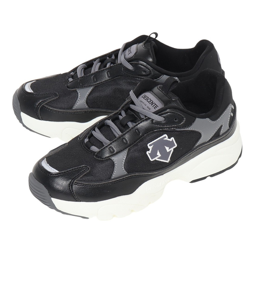 デサント(DESCENTE)カジュアル シューズ MONSTER LOI ブラック SO123LCR14 BLK0 スニーカー ライフスタイル タウン 軽量 …