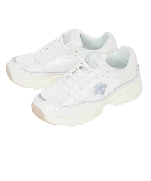 デサント(DESCENTE)カジュアル シューズ MONSTER LOI ホワイト SO123LCR14 WHT0 スニーカー 軽量 通気性