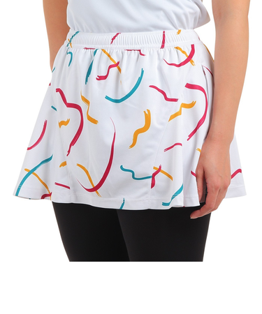 ルコックスポルティフ（lecoqsportif）テニスウェア グラフィックゲームスコート QTWWJE01 WH UVカット
