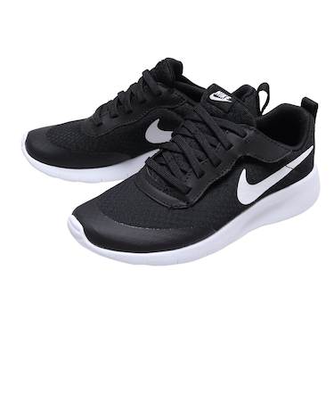 ナイキ（NIKE）ジュニアスニーカー タンジュン EZ PS ブラック DX9042-003 スポーツ シューズ 軽量 ローカット 運動会 日常履き