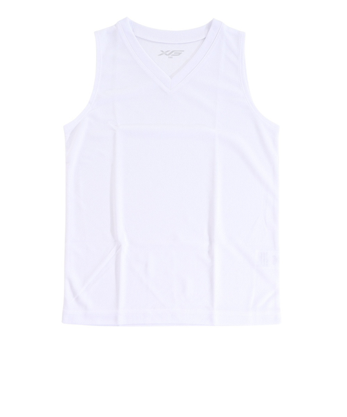 エックスティーエス（XTS）バスケットボールウェア ジュニア ノースリーブインナー 751G2TF7165 WHT. 速乾