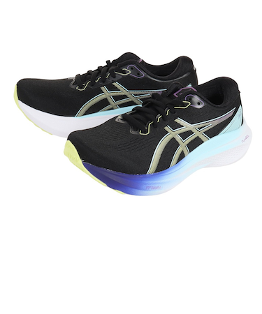 アシックス（ASICS）ランニング シューズ ゲル カヤノ 30 WIDE ブラック イエロー 1012B503.003 スニーカー マラソン 安定性 クッシ…