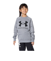 アンダーアーマー（UNDER ARMOUR）長袖Tシャツ キッズ テック テリー ロゴ クルー 1381171 035