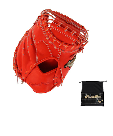 ミズノ（MIZUNO）硬式用グラブ 捕手用 野球グローブ グローバルエリート 號SAKEBI M-R型 1AJCH29310 52