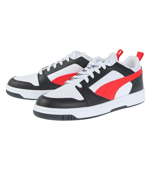 プーマ(PUMA)スニーカー リバウンド V6 ロウ ホワイト ブラック 39232804 カジュアル スポーツ シューズ 通気性 クッション性