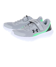 アンダーアーマー（UNDER ARMOUR）ジュニア スポーツシューズ サージ3 AC グレー 3024990 104 スニーカー ベルクロ ベルト付き 軽量…
