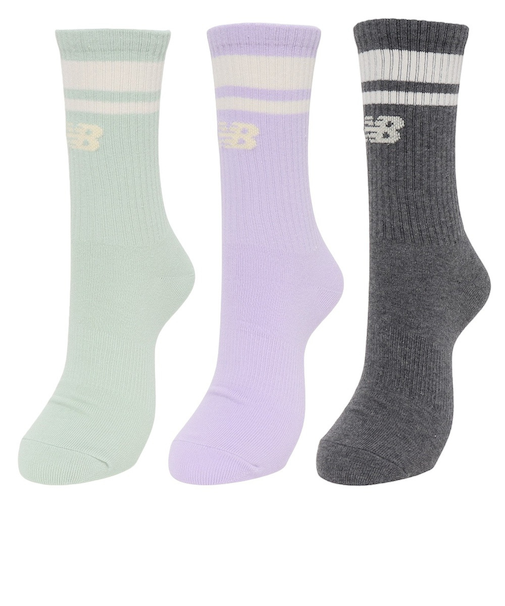 ニューバランス（new balance）ライン ミッドカフ 3Pソックス 3足組 LAS32163AS4
