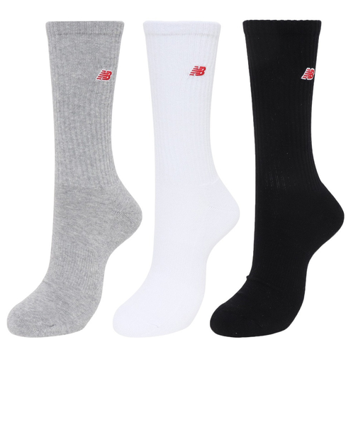 ニューバランス（new balance）パッチロゴ 3Pソックス 3足組 LAS33763WM