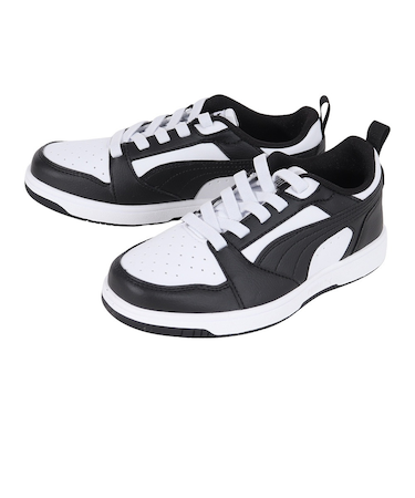 プーマ（PUMA）ジュニア スニーカー リバウンド V6 ロウ AC PS ブラック 39674201 スポーツ カジュアル シューズ 通学