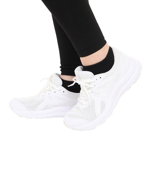 アシックス（ASICS）ランニングシューズ コンテンド 8 GS ホワイト