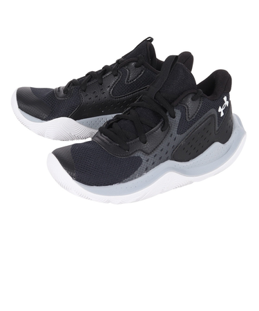 アンダーアーマー（UNDER ARMOUR）ジュニア バスケ シューズ バッシュ ジェット 23 AP 黒 軽量 通気性 3026844 001