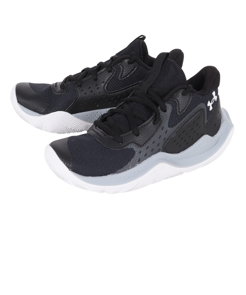 アンダーアーマー（UNDER ARMOUR）ジュニア バスケ シューズ バッシュ ジェット 23 AP 黒 軽量 通気性 3026844 001