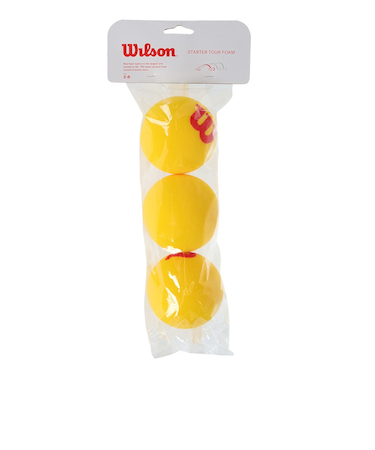 ウイルソン（Wilson）硬式用テニスボール STARTER FOAM テニスボール 3球入 WRZ258900