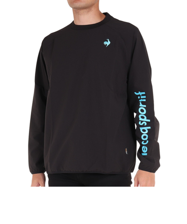 ルコックスポルティフ（lecoqsportif）テニスウェア ロングスリーブウーブンシャツ QTMWJB20 BK