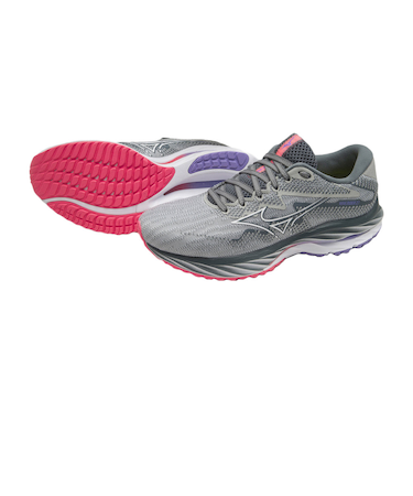 ミズノ（MIZUNO）ランニングシューズ ウェーブ ライダー 27 グレー J1GD230321 スニーカー ジョギング クッション性 安定性 反発性