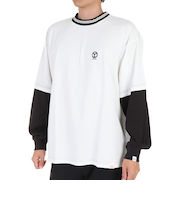 ヤックパック（YAK PAK）長袖Tシャツ メンズ フェイクレイヤード ロンT 3710101-07 WHT