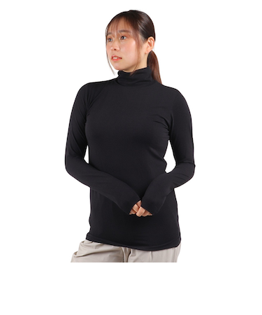 ヘインズ（Hanes）長袖Tシャツ レディース ソフトフィット タートルネック HW4-Y501 090
