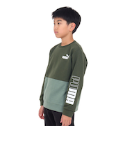 プーマ(PUMA)トレーナー キッズ PUMA POWER クルースウェット TR 677721 31 GRN