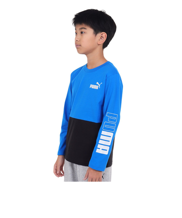 プーマ（PUMA）長袖Tシャツ キッズ PUMA POWER 677720 47 BLBK