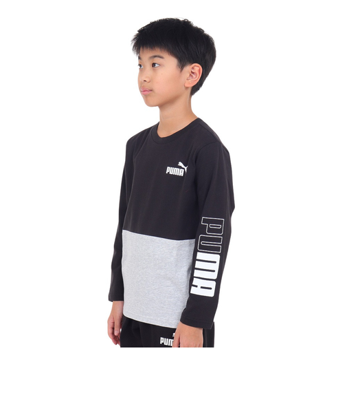 プーマ（PUMA）長袖Tシャツ キッズ PUMA POWER 677720 51 BKWT