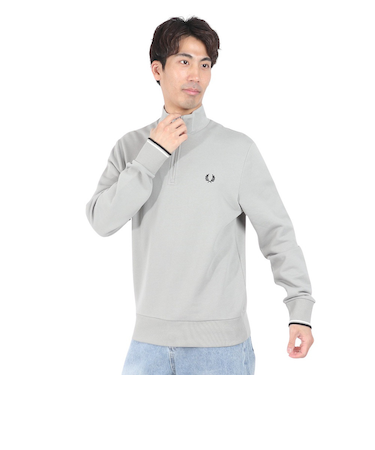 フレッドペリー（FRED PERRY）スウェットシャツ メンズ ハーフジップ M3574-R28 23AW
