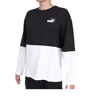 プーマ（PUMA）長袖Ｔシャツ メンズ POWER カラーブロック677682 01 BLK