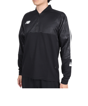 ニューバランス（new balance）サッカーウェア ハーフジップトップ AMT35288BKW 速乾