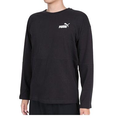 プーマ（PUMA）長袖Ｔシャツ メンズ PUMA POWER カラーブロック 677682 56 BLK