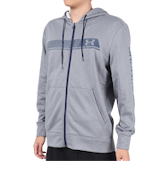 アンダーアーマー(UNDER ARMOUR)パーカー メンズ アーマーフリース BAR ロゴフルジップフーディー 1381329 012